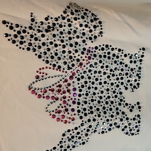 Quaker Factory Cream Scottie Dog Embellished 3/4 Sleeve T-Shirt sz 3X - Picture 3 of 5